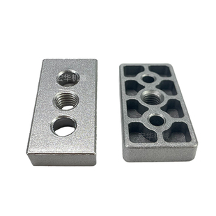 3060铝合金端面板加厚耐磨高承重防震支撑底板工业设备铝材连接板