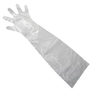 兽用一次性长臂柔软猪牛羊用接生助产加厚薄膜加手套动物检查盒装