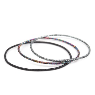 knk发饰 成人儿童通用扎头绳金银丝闪亮特细小皮筋基础高弹力发绳