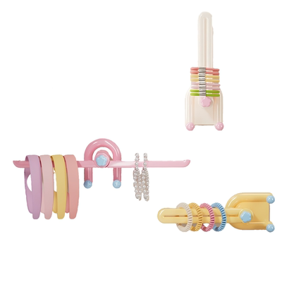 多巴胺壁挂可调发饰收纳架