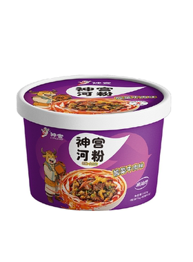 神宫河粉酸菜牛肉味117g*6桶整箱