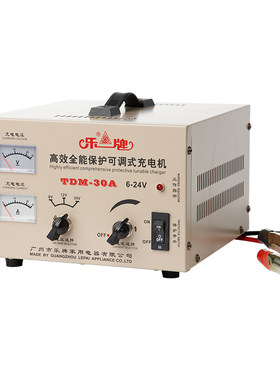 乐牌汽车电瓶充电器12V24V纯铜