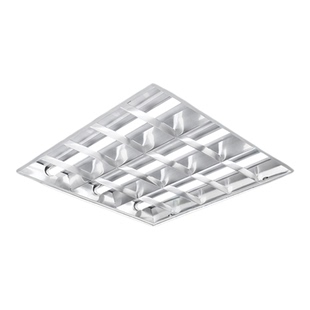 格栅灯600x600灯管吊顶嵌入式办公室天花板led三管灯盘老式荧光灯