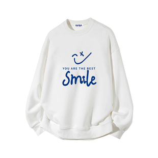 NASA STUSY美式高街2026新款春秋装男款宽松情侣潮牌圆领卫衣