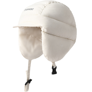 卡蒙滑雪防寒羽绒雷锋帽女冬白鸭绒保暖登山棉帽防风防泼水大头围