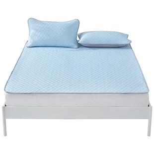 佳丽斯乳胶冰丝凉席2025新款可水洗可折叠软席子冰丝三件套夏凉垫