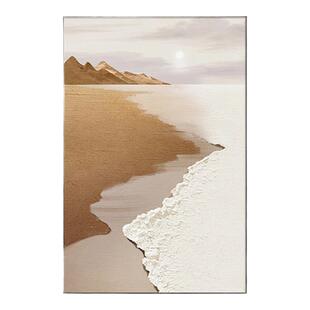 抽象画客厅装饰画侘寂风海景沙发背景画落地壁画简约玄关过道挂画