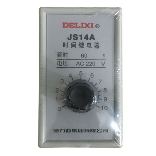 德力西晶体管时间继电器 JS14A 10S 30S 60S 120S AC220V 380V