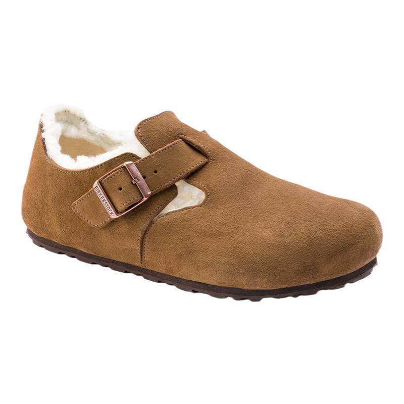 BIRKENSTOCK勃肯德国进口男女款绒面保暖London Shearling毛毛鞋