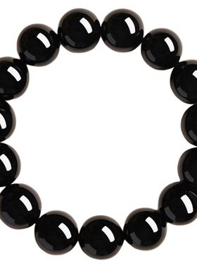 【天猫热销款】天然黑曜石手串女