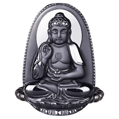 云善阁男女黑曜石本命佛吊坠守护