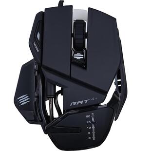 美加狮RAT4+游戏电竞有线鼠标机械吃鸡笔记本电脑红光灯效赛钛客