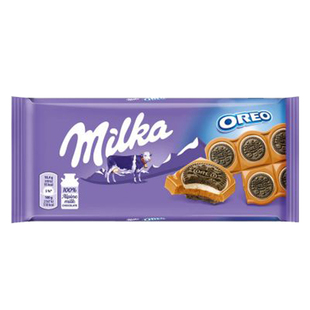 现货荷兰进口德国milka妙卡奥利奥妙卡巧克力饼干牛奶夹心巧克力