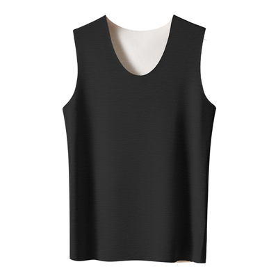 都市丽人男士保暖背心德绒发热