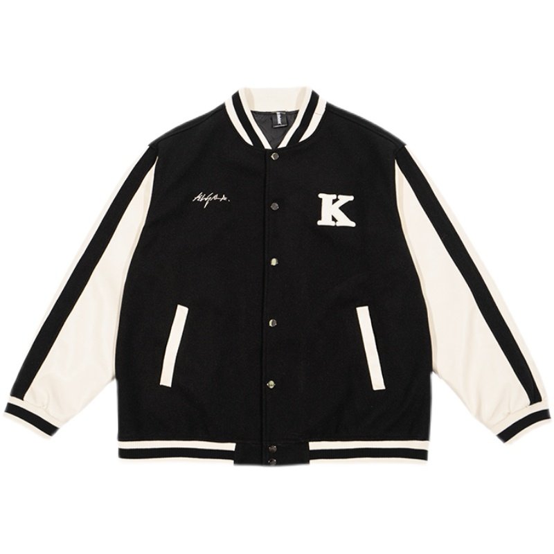 killwinner虚拟现实k字刺绣棒球服夹克潮流男女百搭休闲宽松外套