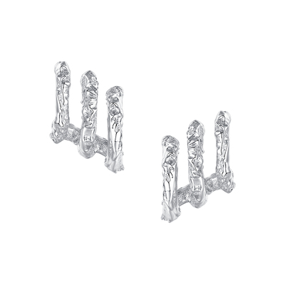 YVMIN尤目三层肌理耳钉