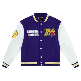 MEDMx假面骑士双骑15周年棒球夹克男美式休闲外套春秋短款上衣潮
