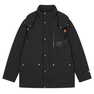 【三防】Champion冠军羽绒服女2025冬季新款长款派克风连帽外套男