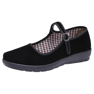 老北京布鞋跳舞妈妈鞋软底防滑