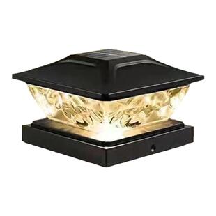 新款太阳能柱头灯防水氛围庭院灯花园别墅护栏灯外墙户外装饰柱子