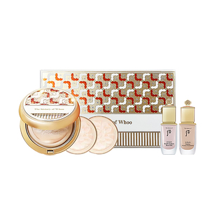 whoo后天气丹拱辰享美黄金气垫bb霜粉底液防晒持久不脱妆限量套盒