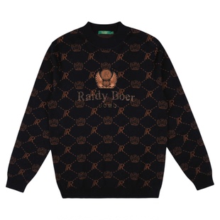 【抗起球羊毛】Raidy Boer/雷迪波尔2025年秋男刺绣烫钻毛衣 5043