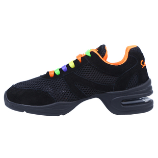 法国三沙舞蹈鞋 女软底爵士广场舞鞋夏季透气网面跳舞鞋时尚外穿