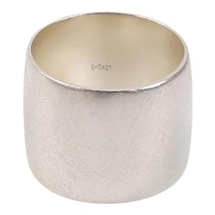 ENSAGE Band Ring 宽版素面戒指 925纯银手工原创设计师小众中性X