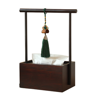 竹制提拿纸巾盒抽纸盒餐巾纸盒收纳盒家用客厅餐厅茶几创意长方形