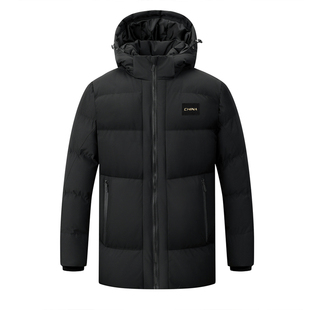 中国队短款冬训大衣男女体育生运动员训练保暖厚棉服国服连帽外套