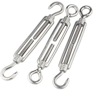 304不锈钢花篮螺丝 紧绳器钢丝绳收紧器开体花兰螺栓M4M5M6M8-M16