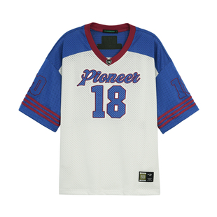 bdpowerup重磅网眼短袖T恤男美式复古夏季透气宽松篮球运动球衣潮