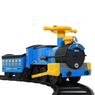 rollplay如雷儿童电动轨道车小火车宝宝可坐人室内托马斯圣诞礼物