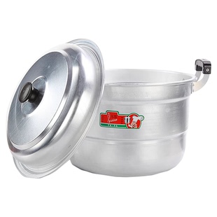 老式蒸煮锅加厚双层蒸锅家用团圆煮饺子纯铝烧水锅燃气柴火灶专用