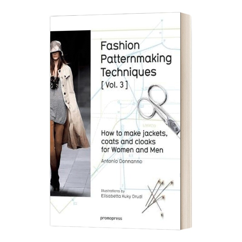 英文原版 Fashion Patternmaking Techniques 3 时装图案制作技巧 3 如何制作男女外套 大衣和披风 英文版 进口英语原版书籍