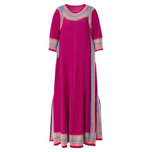 妈妈装复古印花长裙子女2026早春新款休闲洋气宽松显瘦褶皱连衣裙