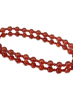 同款天然红玛瑙手串双圈手链