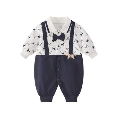 jellybaby男宝宝春季萌酷哈衣