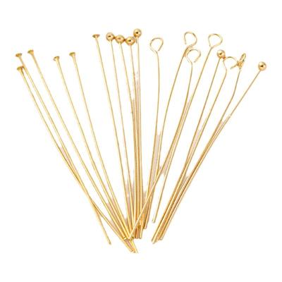14K包金保色珍珠平头针小diy饰品