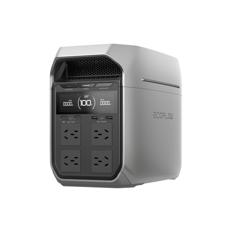 正浩EcoFlow 德DELTA3Plus 1度电1800瓦闪电快充大功率磷酸铁锂 户外移动电源便携 露营车载停电应急