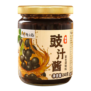 粤小厨豉汁酱瓶装豉香酱汁240克 家用酱料蒸排骨蒸鱼提香入味炒菜