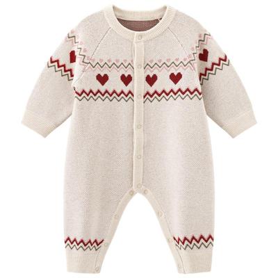 乖奇熊针织毛线春秋保暖连体衣