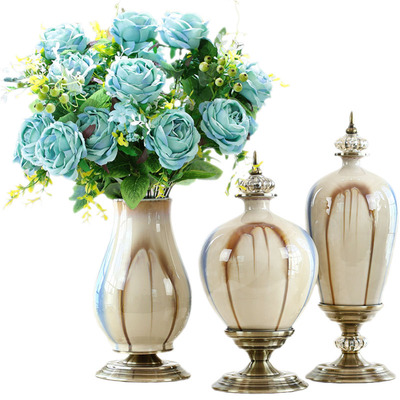 瑞家禾客厅轻奢陶瓷高档花瓶摆件