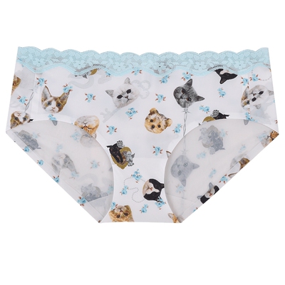 mybody时尚可爱萌宠印花三角内裤