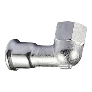 304薄壁不锈钢欧标单卡压内丝短弯头饮用水给水管德标配件316L