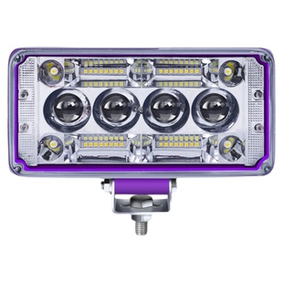 汽车led射灯货车透镜激光远光炮中网灯前杠改装灯雾灯摩托车通用