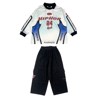 哈尼酷街舞儿童潮服酷帅男女童套装美式嘻哈风炸街hiphop街舞童装