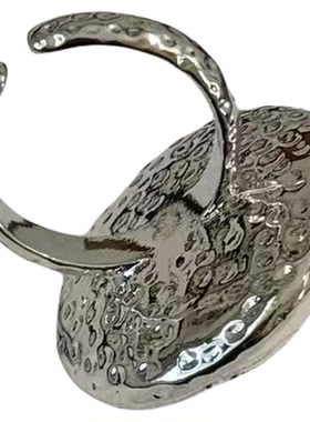 法式白色圆形珍珠戒指女欧美气质精致高级感独特百搭时尚食指戒潮