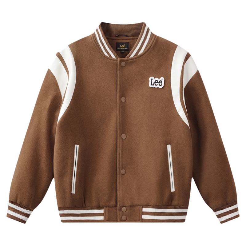 Leekids秋冬中大童保暖棒球服