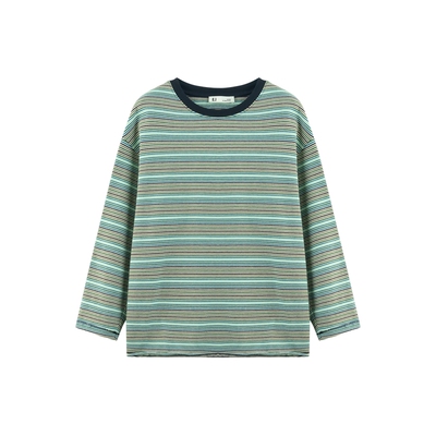 ei童装儿童长袖条纹打底衫